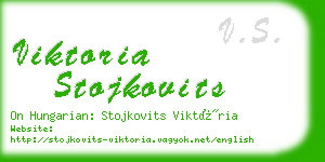 viktoria stojkovits business card